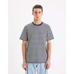 Celio Striped T-Shirt Gefab - Men's