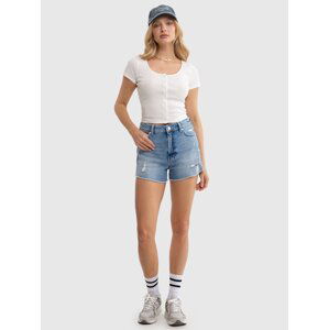 Big Star Woman's Shorts 110324 Light Denim-292