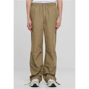 Men's wide poplin trousers - khaki