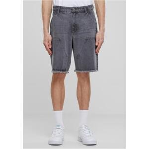 Men's Open Edge Two Knee Denim Shorts - Grey