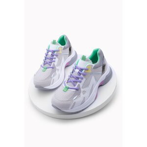 Marjin Women's Sneaker High Sole Sports Shoes Bavra Gray