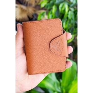 Garbalia Genuine Leather Brown Unisex Wallet with Insert Card Holder