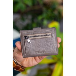 Garbalia Mink Leather Wallet with Coin Compartment