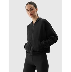 Women's sweatshirt with the addition of modal 4F - black