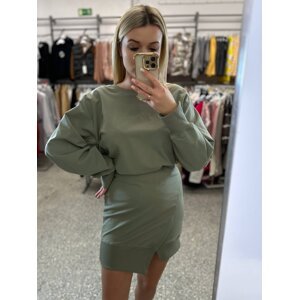 Khaki sweatshirt dress By o la la