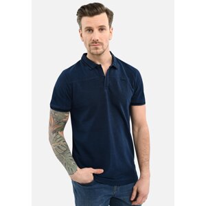 Volcano Man's Polo T-Shirt O-SALLY Navy Blue