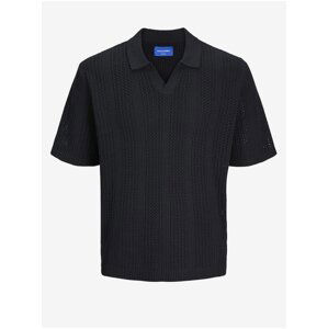 Black Men's Polo Shirt Jack & Jones Taormina - Men's