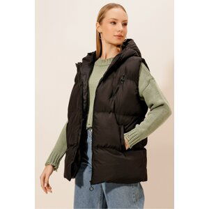 HAKKE Hooded Side Pockets Vest