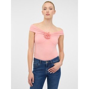 Orsay Light Pink Women's Short Sleeve T-Shirt with Applique - Women's