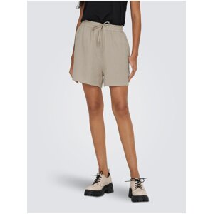 Beige women's shorts ONLY Thyra - Women