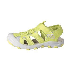 Children's summer shoes ALPINE PRO MONERO neon safety yellow