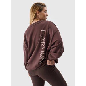 Women's Oversize Sweatshirt without Closure and Hood 4F - Brown