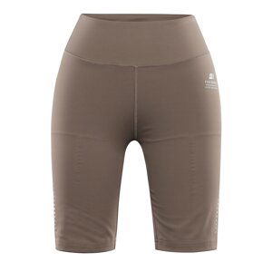 Women's short leggings ALPINE PRO GARELA walnut