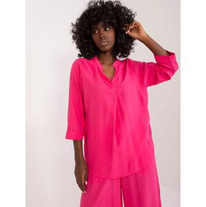 Fuchsia loose shirt blouse SUBLEVEL