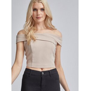 Béžový crop top Dorothy Perkins