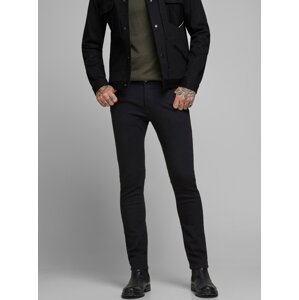 Čierne slim fit rifle Jack & Jones Glenn