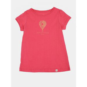 Ružové dievčenské tričko s potlačou Hannah Poppy