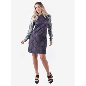 Culito from Spain dark labrado dress with metallic sleeves