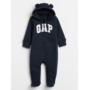 Baby overal GAP Logo one-piece Modrá