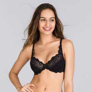 PLAYTEX FLOWER ELEGANCE - UNDERWIRE BRA - Dámska podprsenka s kosticami - čierna