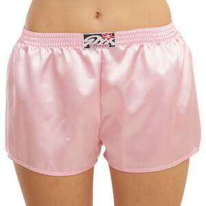 Women's Boxer Shorts Styx Classic Elastic Satin Pink