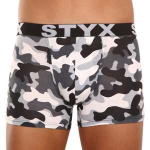 Men's boxers Styx long art sports rubber camouflage