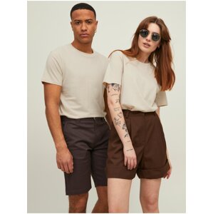 Béžové unisex basic tričko Jack & Jones Noa