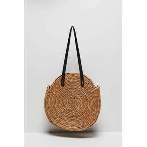 Round straw bag