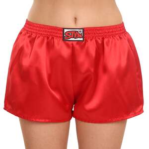 Women's shorts Styx classic rubber satin red