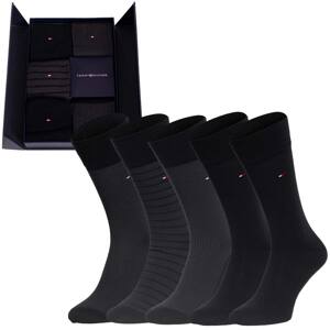 Pánske ponožky Tommy Hilfiger Tommy_Hilfiger_5Pack_Socks_701220144_002_Black