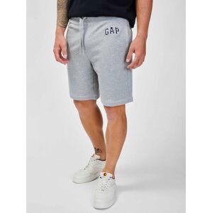 Šedé pánske šortky GAP mini arch short french terry