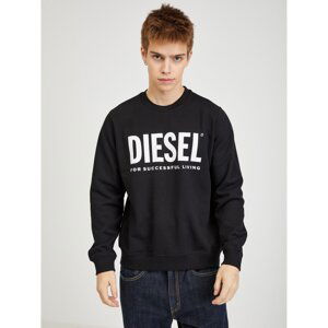 Diesel Mikina - F-ANGS-ECOLOGO SWEAT-SHIR čierna