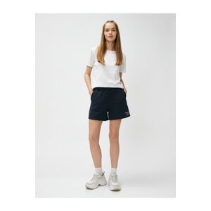 Koton Mini Shorts with Lace-Up Waist, Pocket Detailed.