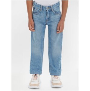 Calvin Klein Jeans Svetlomodré chlapčenské straight fit džínsy Calvin Klein