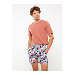 LC Waikiki Men's Shorts with Printed Marine Shorts