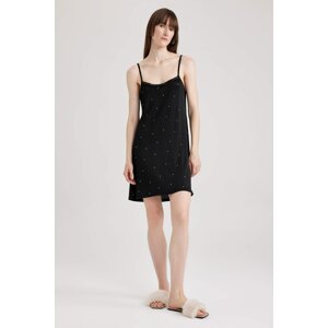 DEFACTO Regular Fit Strappy Knitted Dress