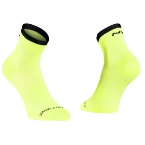 Cyklistické ponožky NorthWave  Origin Mid Yellow Fluo/Black