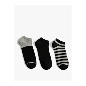 Koton 3-Pack Bootie Socks Set Geometric Detail