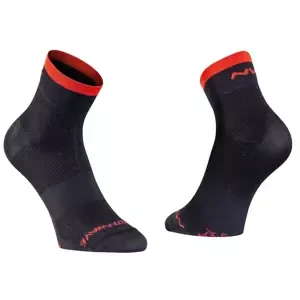 Cyklistické ponožky NorthWave  Origin Mid Black/Red