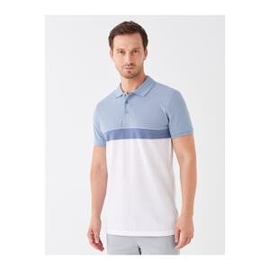 LC Waikiki Men's Polo Neck Short Sleeve Color Block T-Shirt.