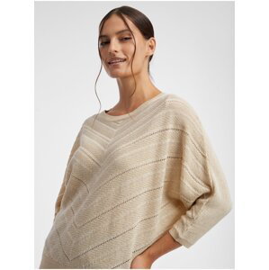Orsay béžový vzorovaný sveter pre ženy - ženy