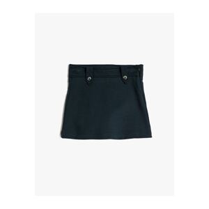 Koton Shorts Skirt Button Detailed Double Breasted