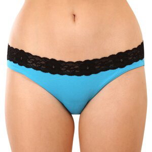Women's panties Styx with lace blue