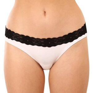 Women's panties Styx with lace white