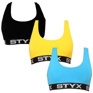 3PACK womens bra Styx sport multicolor