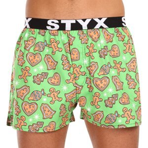 Men's shorts Styx art sports rubber Christmas gingerbread