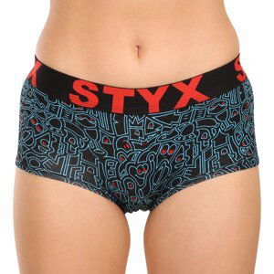Women's Styx art panties with doodle leg loop