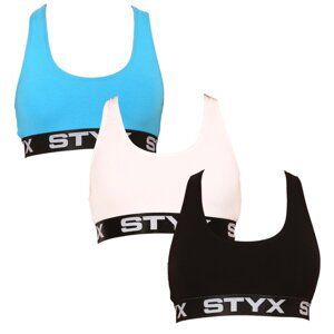 3PACK womens bra Styx sport multicolor