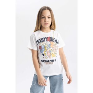 DEFACTO Girl Short Sleeve Printed T-Shirt