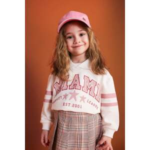 DEFACTO Baby Girl Polo Neck Printed Sweatshirt